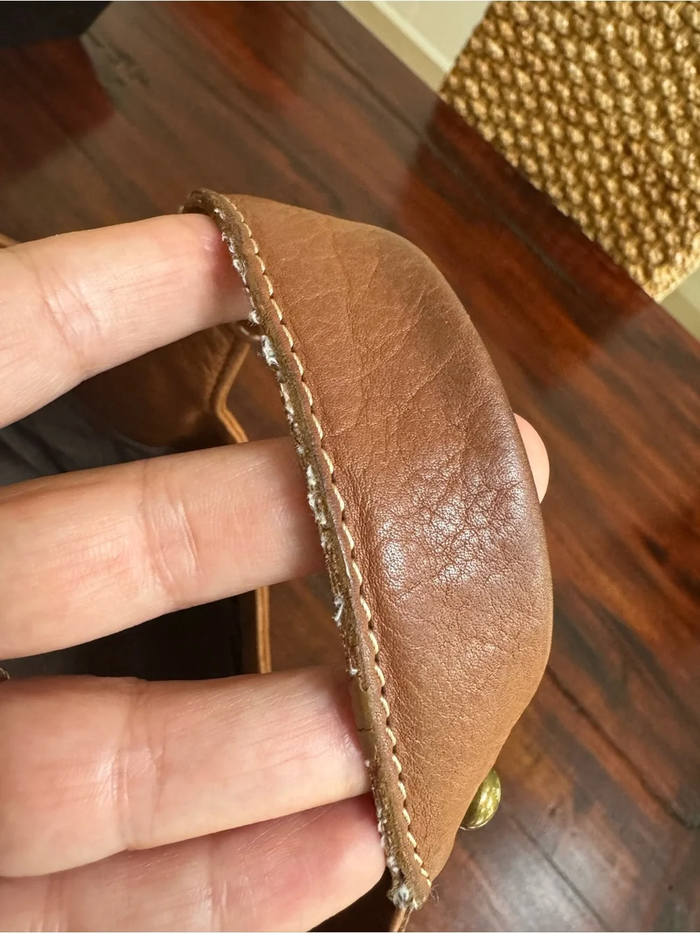 Hobo International Double Strap Camel Brown Leather Bag